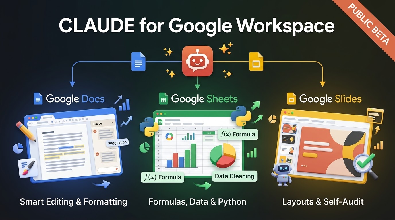 Claude เปิดตัว Claude for Google Workspace (Public Beta) อย่างเป็นทางการ