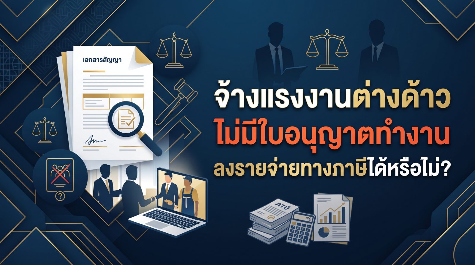 จ้างแรงงานต่างด้าวไม่มีใบอนุญาตทำงาน ลงรายจ่ายทางภาษีได้หรือไม่?